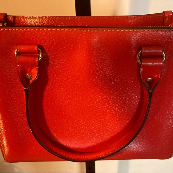 Kate Spade Red Satchel Crossbody with Structured Design - Picture 6 of 16
